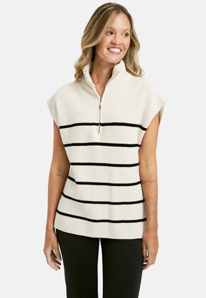 TROYER STRIPED SLIPOVER - Pulover - offwhite