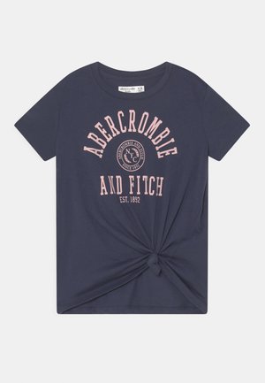 FRONT LOGO TEE SOLID - Print T-shirt - mood indigo