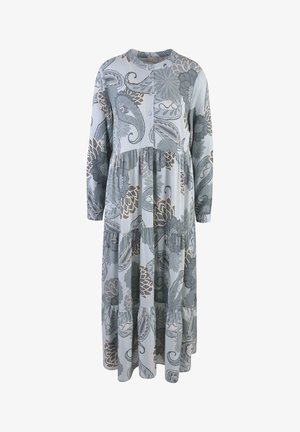 WITH VOLANTS - Shirt dress - sky print