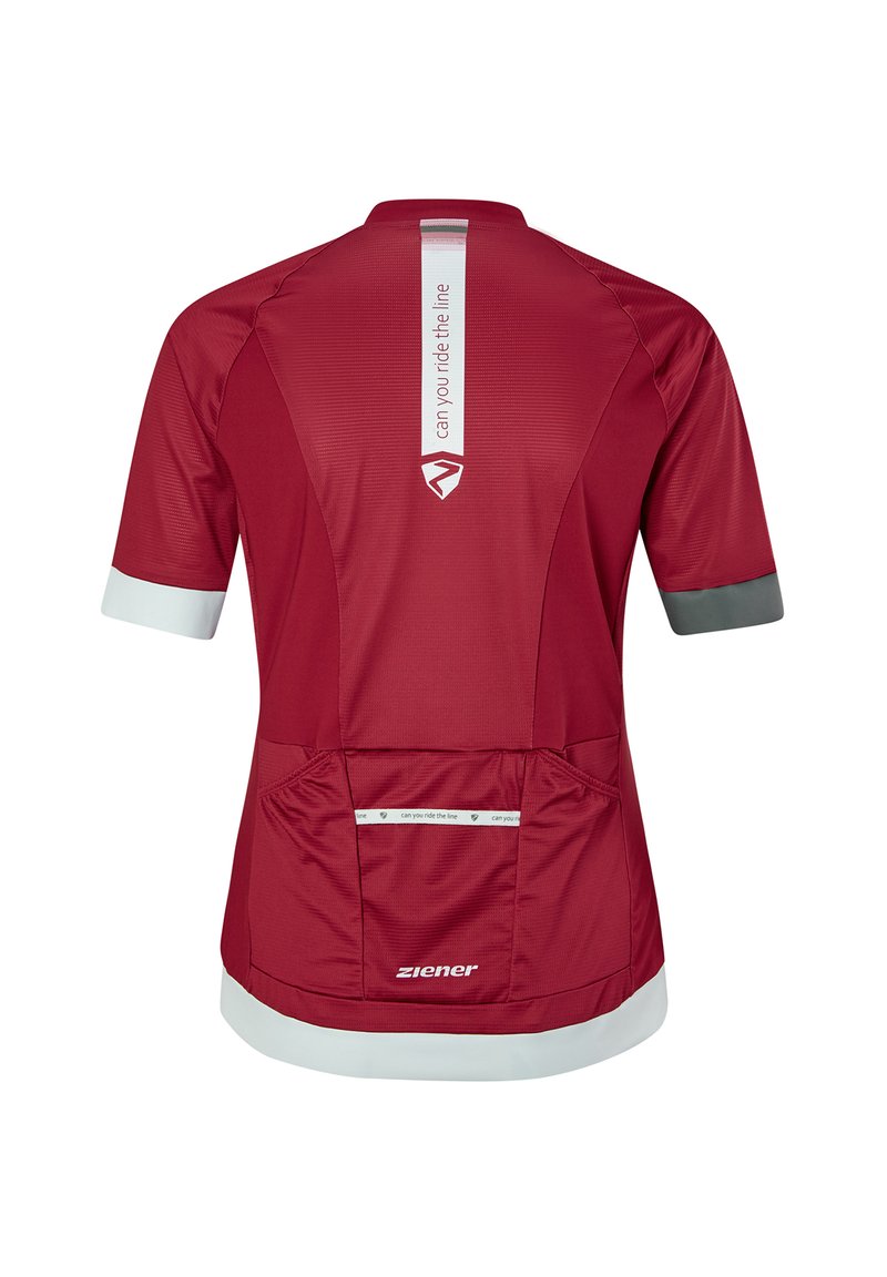 Damen Sportbekleidung | Ziener NARIA Cycling-Trikot sangria red/rot - JK43969 Damen Sportbekleidung | Ziener NARIA Cycling-Trikot sangria red/rot - JK43969
