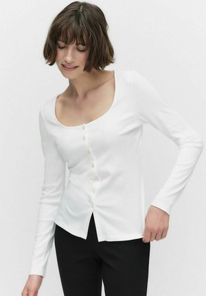 JOANNA LONG SLEEVE TOP - Cardigan - off white