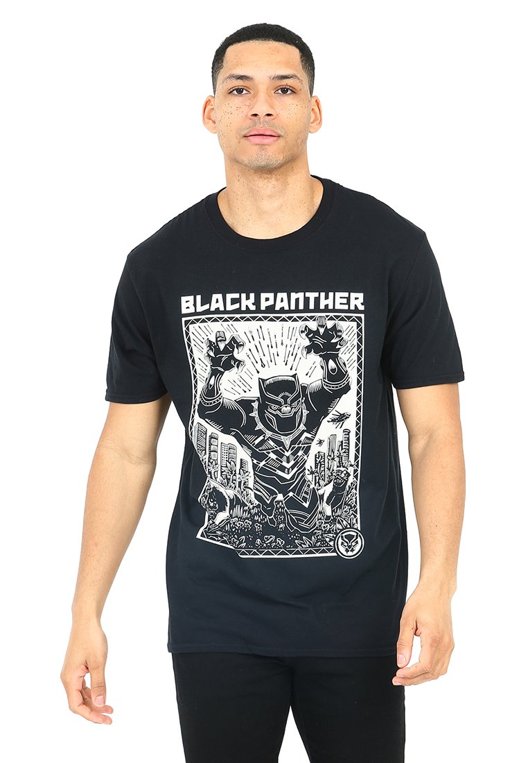 Marvel T-shirt print zwart Marvel T-shirt print zwart