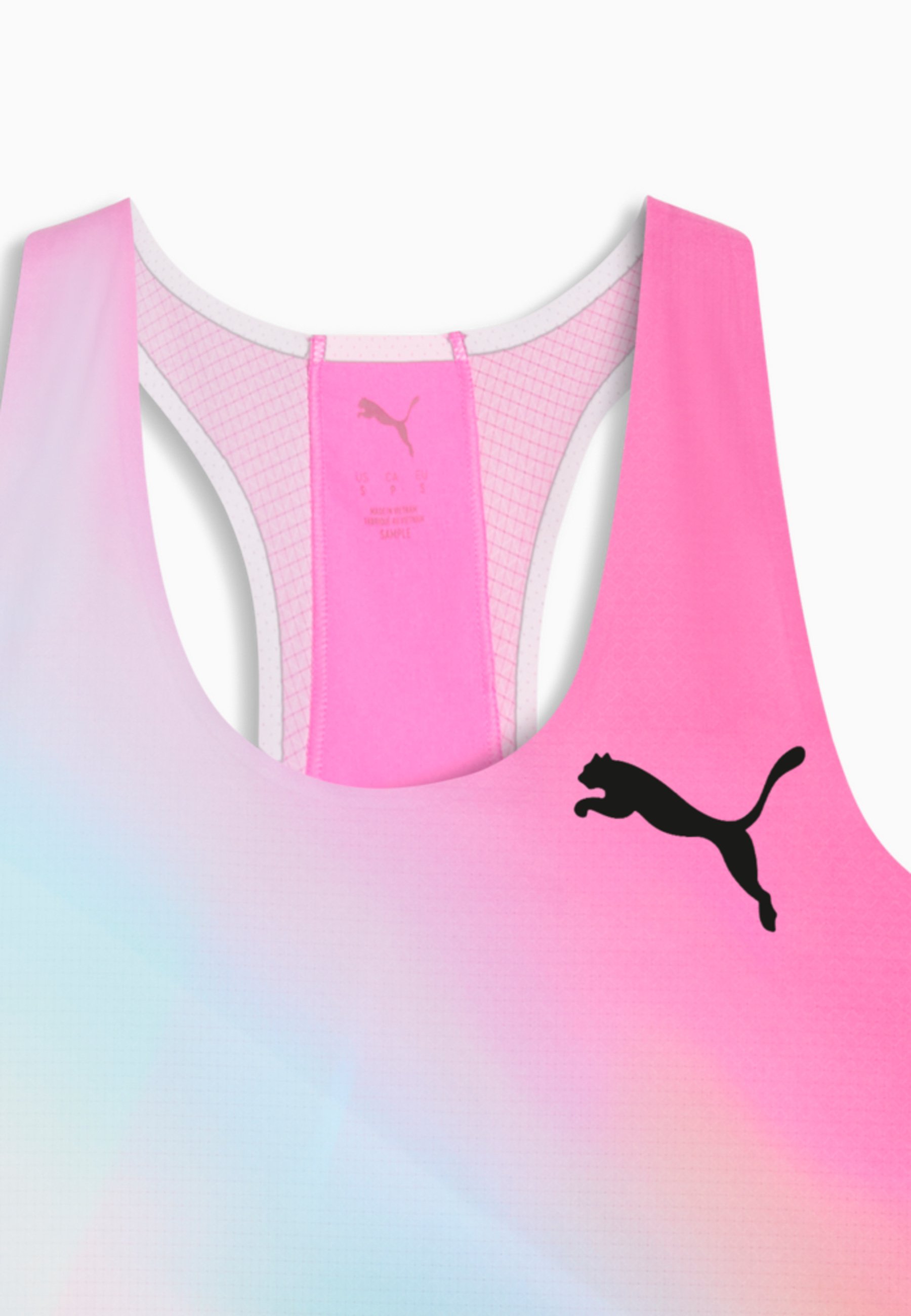 Puma W LIGHTSPEED ULTRAWEAVE GRAPHIC SINGLET - Top - poison pink