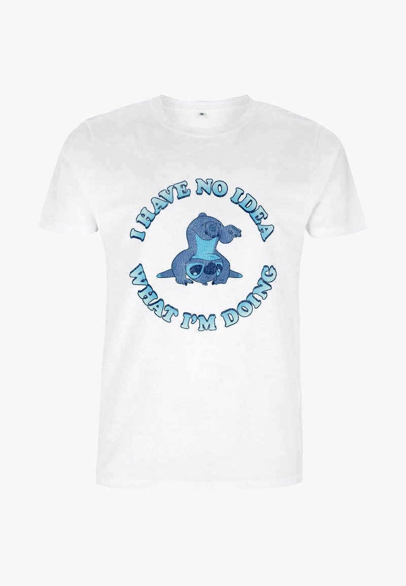 Disney LILO & STITCH NO IDEA - Camiseta estampada - white