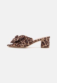 EMILIA PLEATED KNOT MULE - Pantolette hoch - gold-coloured