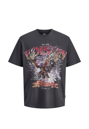 JORBAND TEE SS CREW NECK TG - T-Shirt print - asphalt
