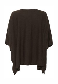 TILANNA PONCHO CAPE - Longsleeve - chocolate torte melange