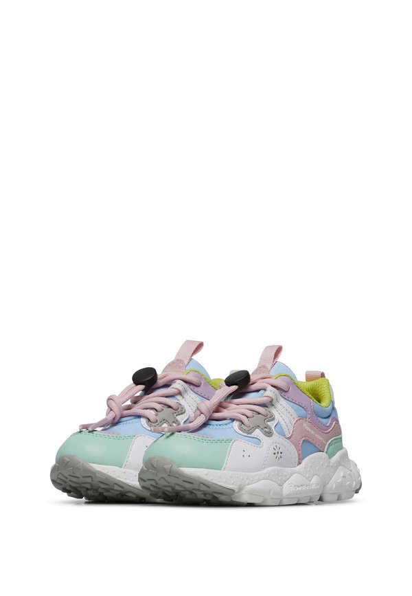 Lauflernschuh – weiß hellblau