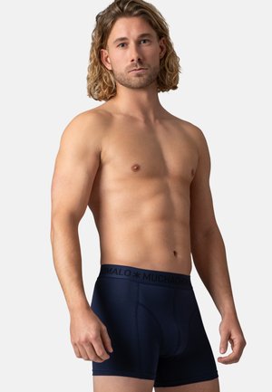 MUCHACHOMALO, MEN 8-PACK BOXER SHORTS SOLID - Lange Boxershorts - black blue grey