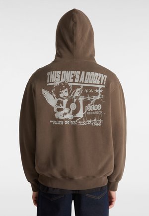 Vans EARTHBOUND LOOSE FIT FULL - Zip-up sweatshirt - dark brown