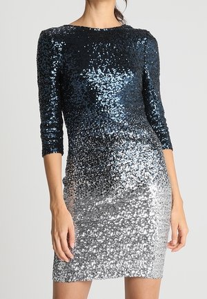 Koktejlové šaty / šaty na párty - mottled teal