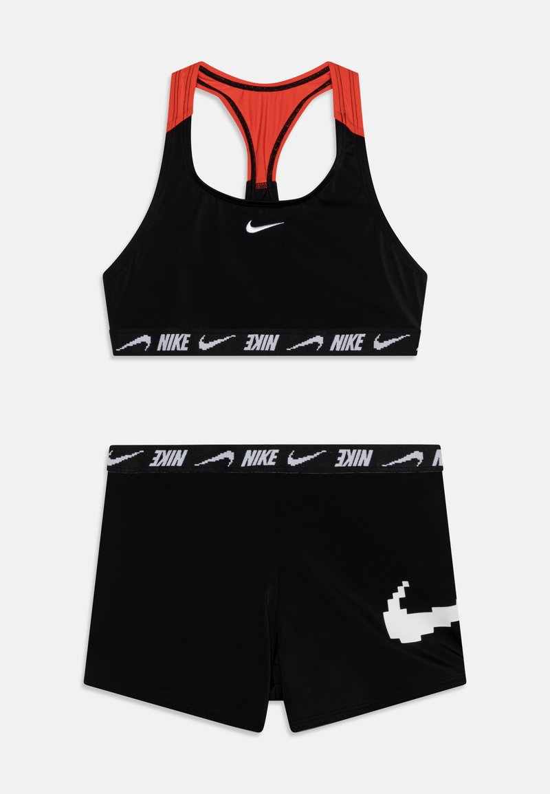 Nike Performance LOGO TAPE SWIM 2 PIECE Bikini black/negro Zalando.es