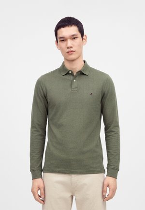 Tommy Hilfiger, 1985 REGULAR LS POLO - Langærmet T-shirt - platinum olive heather