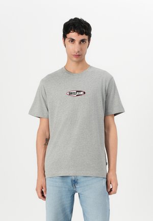 Guess Jeans SMALL LOGO TEE - T-shirts med print - medium grey