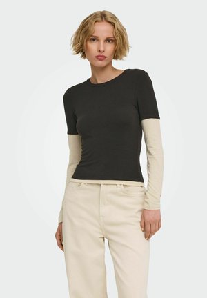 ONLY, TOP ONLDUBLA TOP - T-shirt à manches longues - chocolate torte