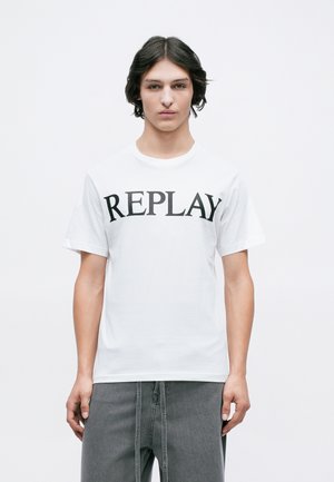 CREW NECK LOGO  - Potiskana majica - white