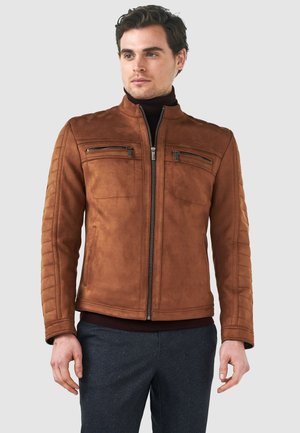 Pierre Cardin Imiteret læderjakke - braun