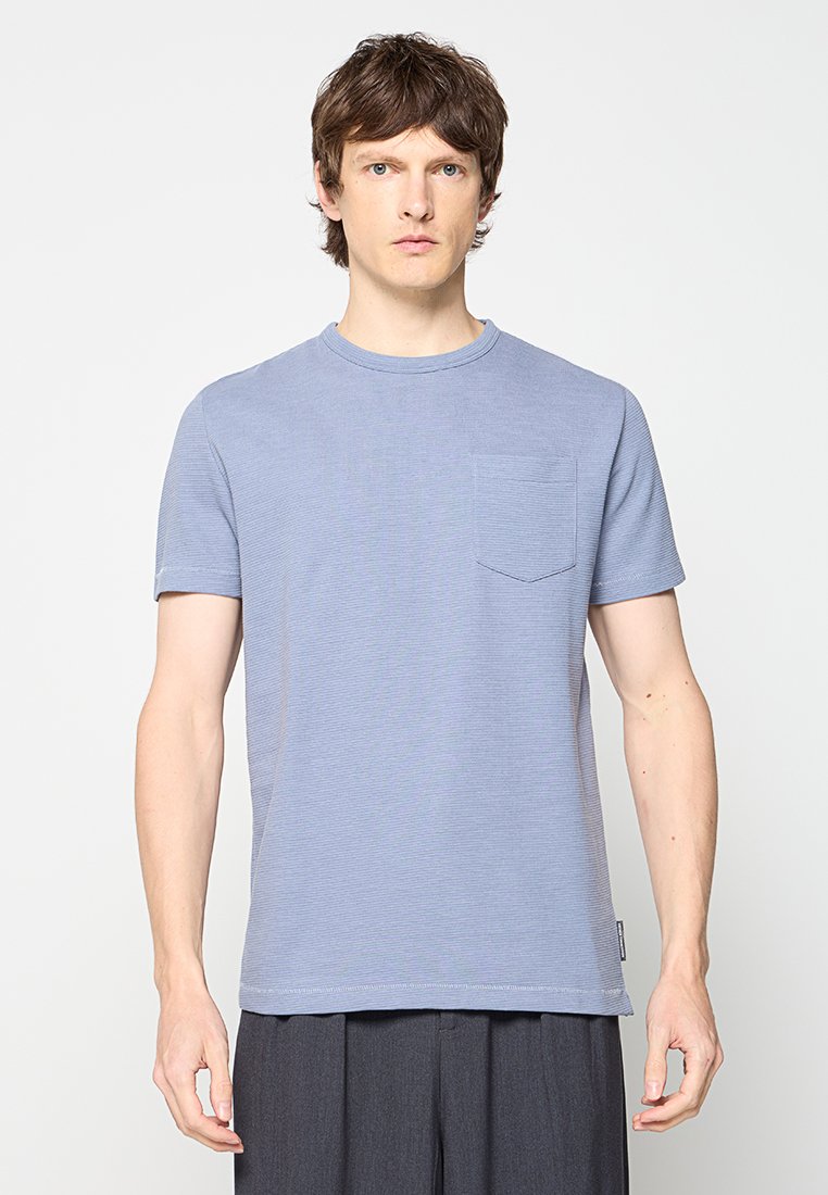 French Connection T-shirt basic blauw gemêleerd French Connection T-shirt basic blauw gemêleerd