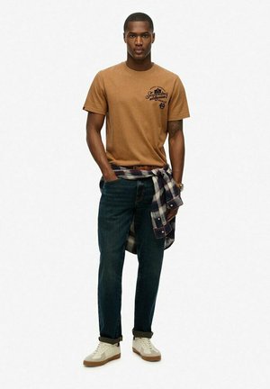 Superdry & Co T-shirt print - yellow grit
