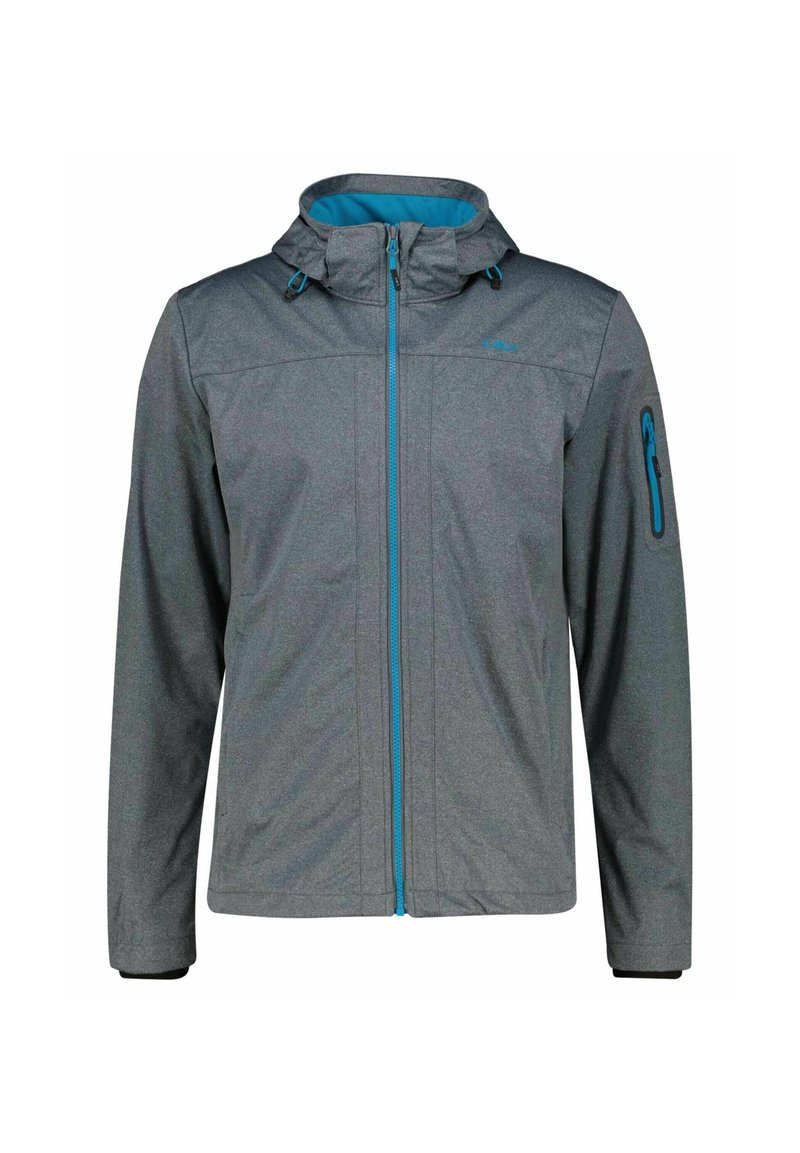 CMP MIT KAPUZE - Softshelljacke - anthrazit mel