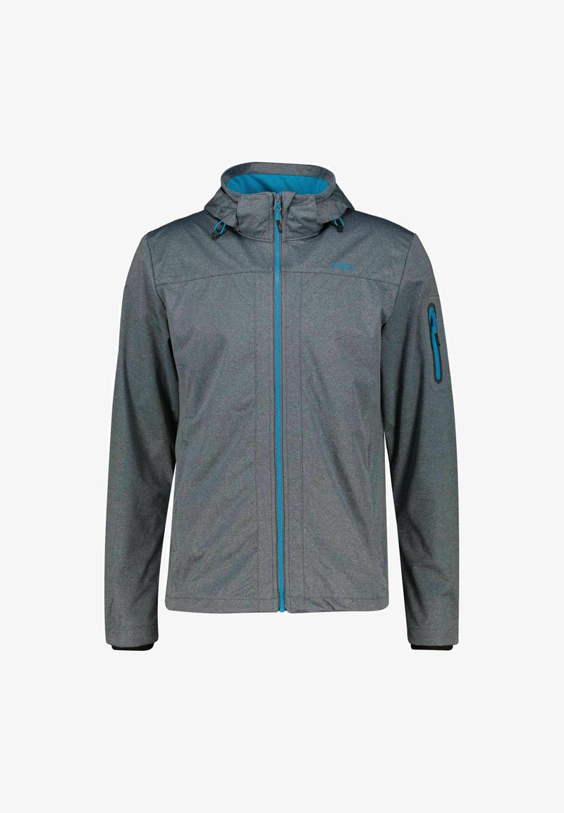 CMP MIT KAPUZE - Softshelljacke - anthrazit mel