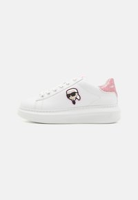 KARL LAGERFELD - KAPRI LACE - Sporta apavi - white/pink Miniatūras attēls 1