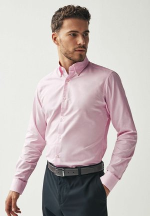 EASY CARE SINGLE CUFF OXFORD  SLIM FIT - Pluus - light pink