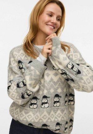 VMFROSTSNOWMAN  - Pullover - light grey melange