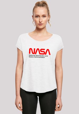 'NASA AERONAUTICS AND SPACE' - Print T-shirt - white