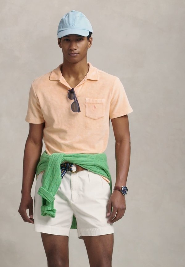 MINERAL DYED TERRY POLO SHIRT - Polo shirt - amber4