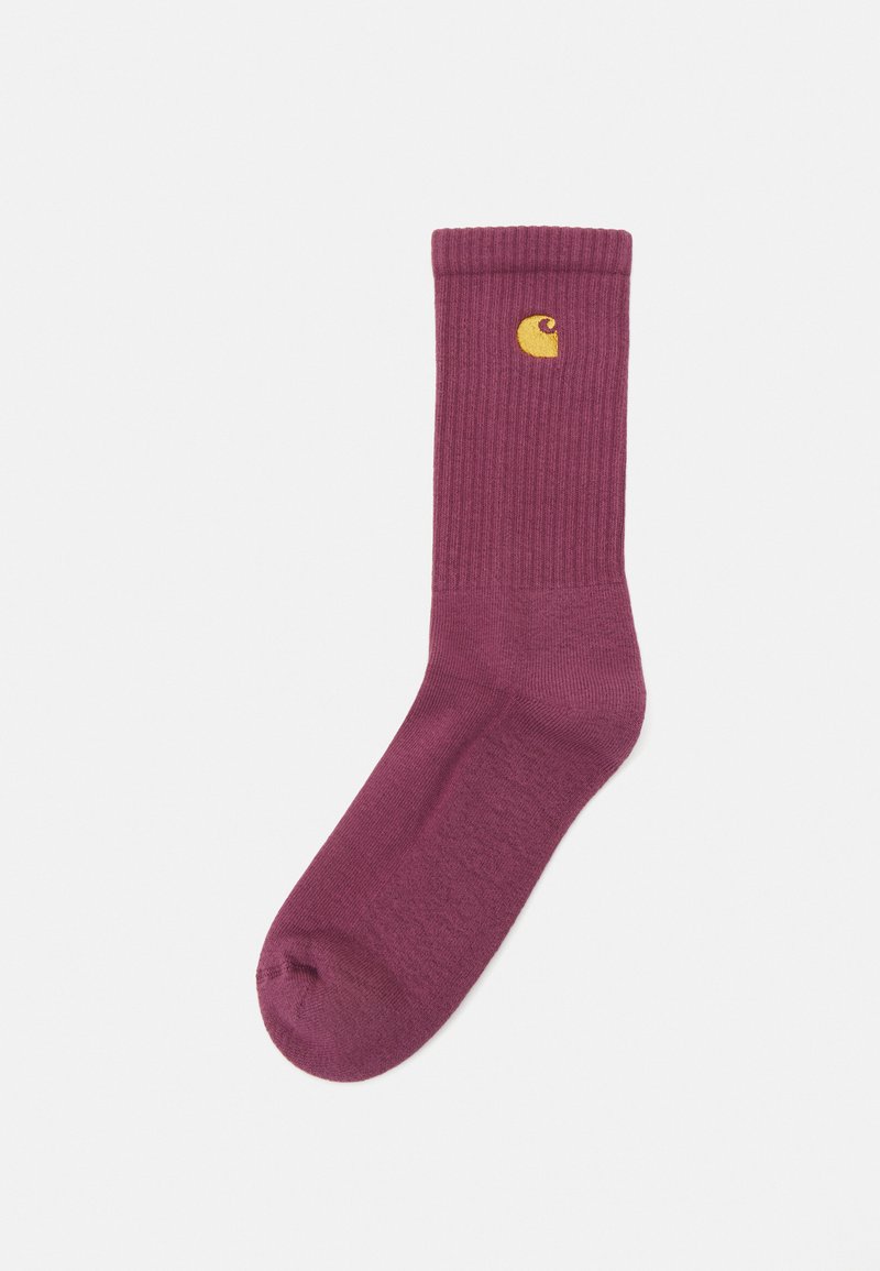 Carhartt WIP CHASE SOCKS UNISEX - Socks - dusty fuchsia/gold-coloured