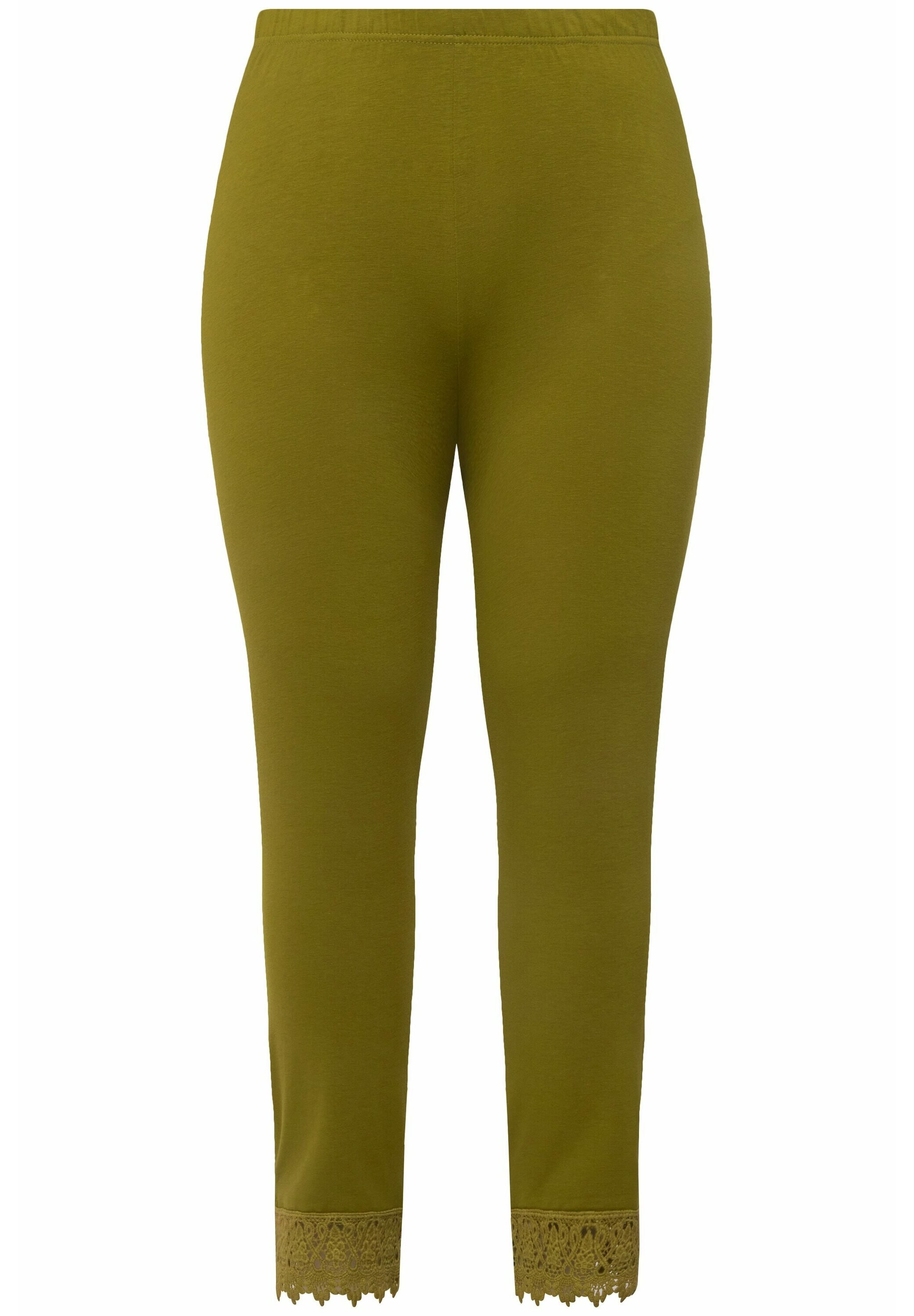 Ulla Popken donna taglie forti calza leggings mesh cuore stampa