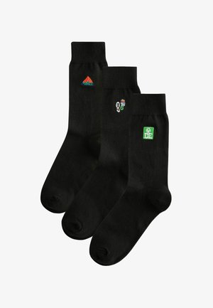 Next, DUKE OF EDINBURGH EMBROIDERED SOCKS 3 PACK - Socks - black