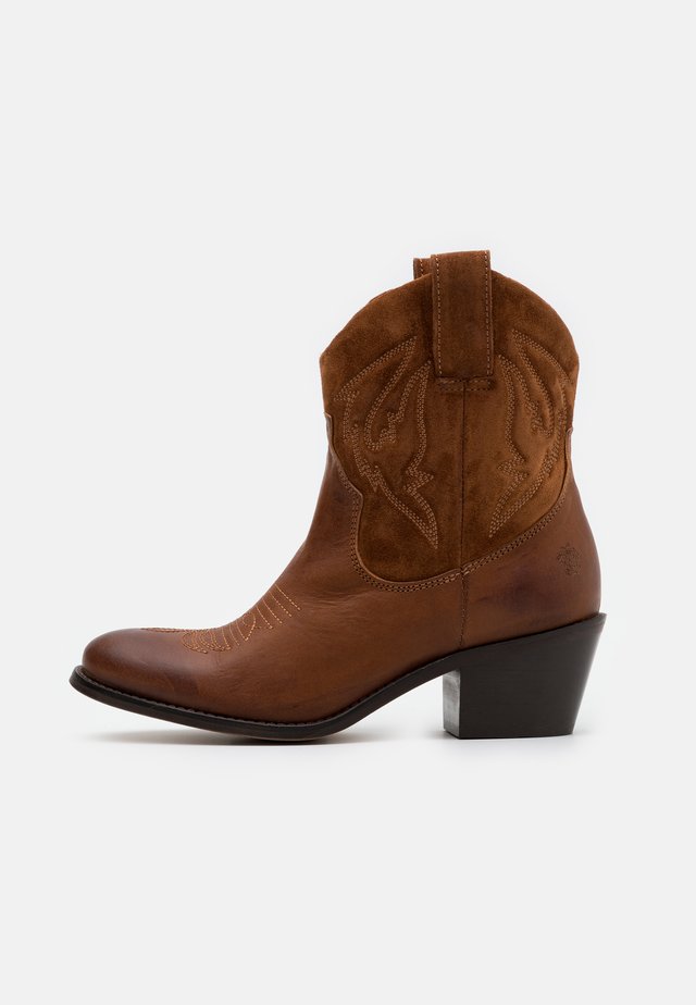 Cowboy-/Bikerlaarsjes - cognac