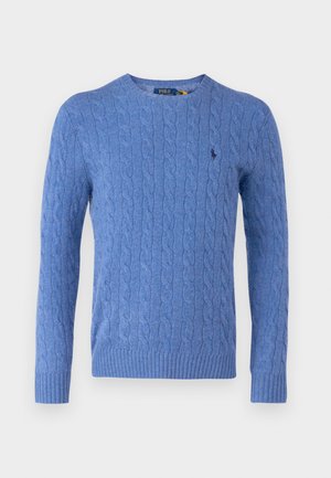 Polo Ralph Lauren CABLE KNIT WOOL CASHMERE JUMPER - Strickpullover - harbor mist