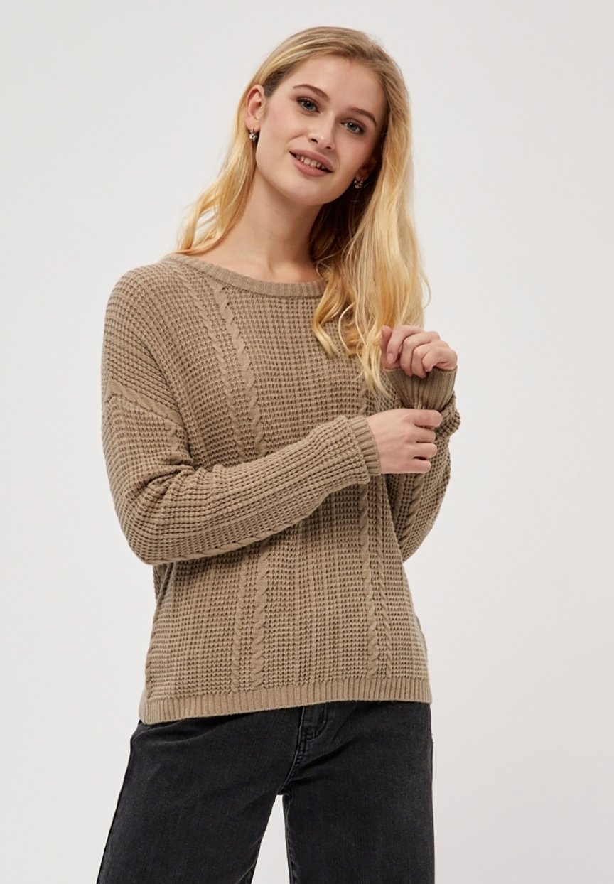 Desires Damen Pullover "DITA" Mit O-Neck – Herbstlicher Style In Meerjungfrau Grün