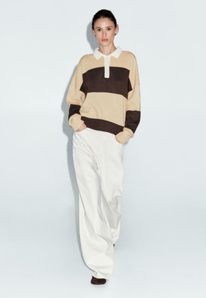 STRIPED  - Poloshirt - yellow