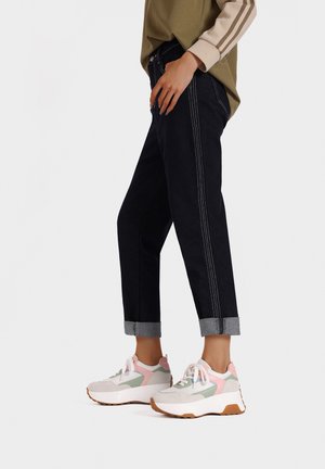 Sneakers laag - bianco verde rosa