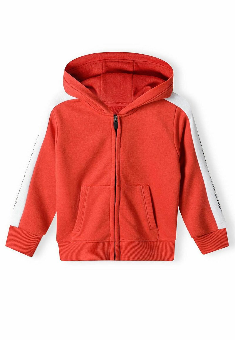 MINOTI LONG SLEEVE WITH ZIP - Majica s kapuljačom i patentnim zatvaračem - red