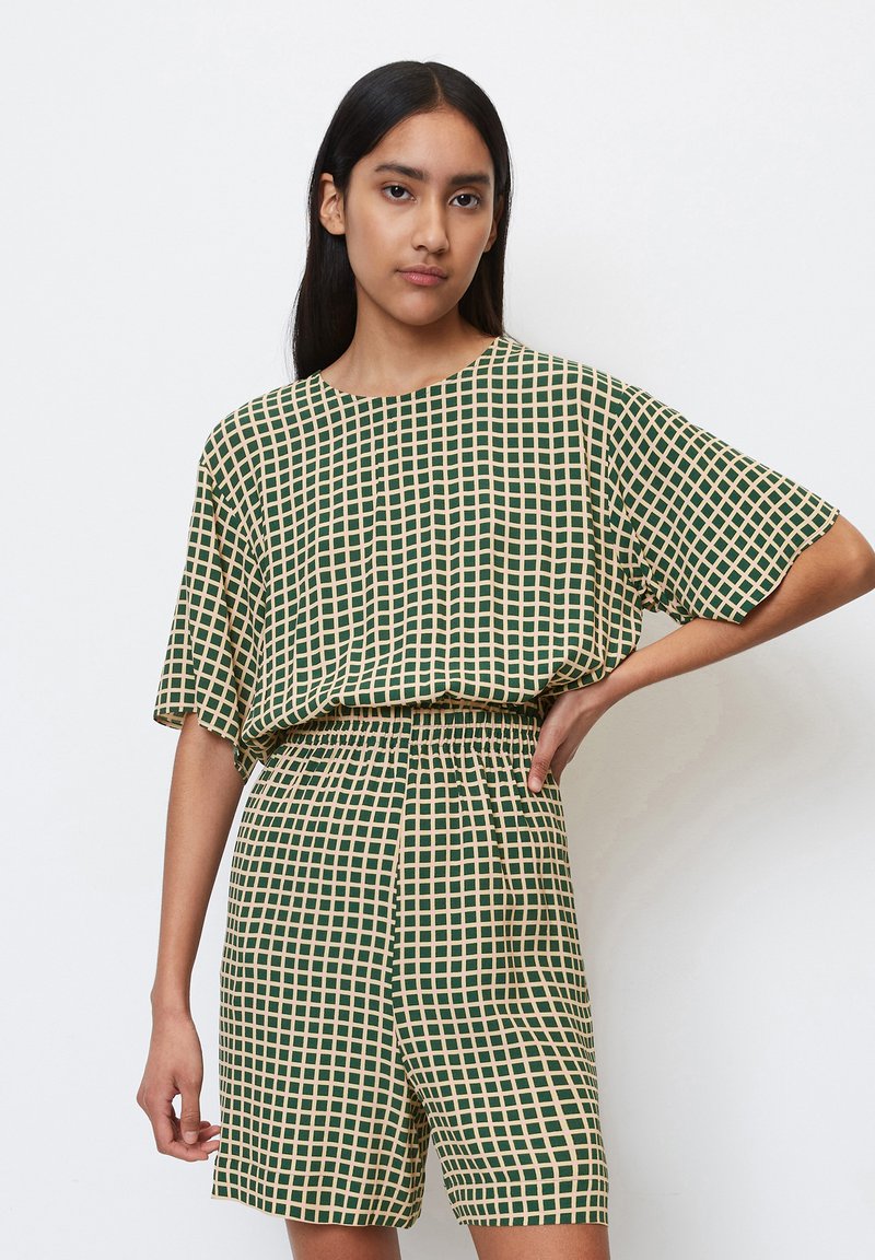 Marc O'Polo DENIM KURZ OVERALL Jumpsuit multi blue/khaki Zalando.de