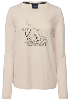 LAURASØN EISBÄREN GESCHENKE RUNDHALS - Maglietta a manica lunga - beige