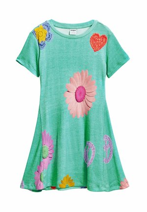 PRINTED SHORT - Jerseyklänning - light blue