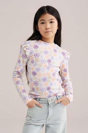 WE Fashion Pikkade varrukatega topp - beige