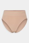 SMOOTH HIGH-LEG BRIEFS - Briefs - hazelnut