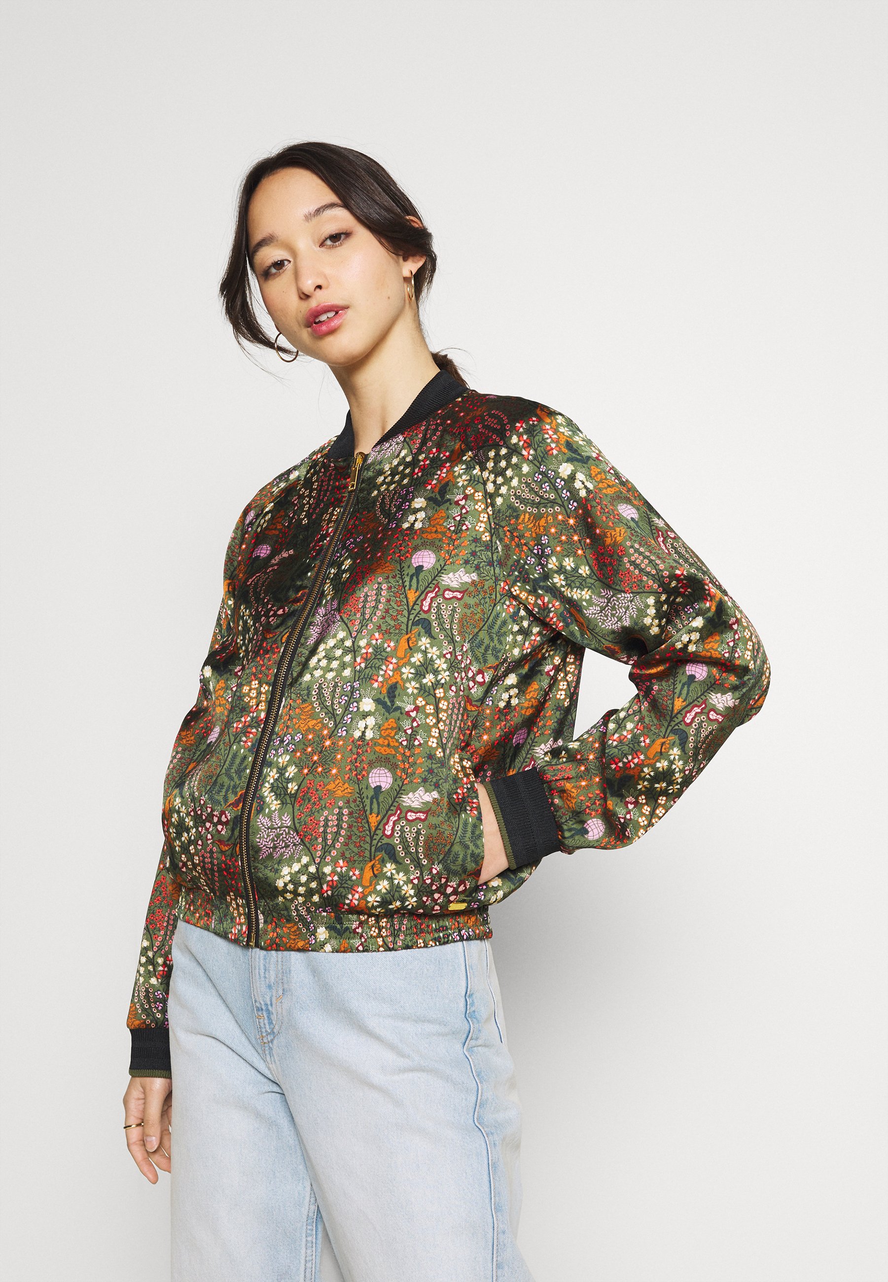 Bomber Jacket - mottled olive - Zalando 