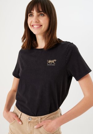 T-shirt con stampa - black