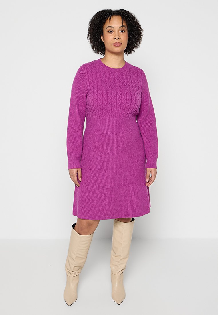 Apart Gebreide jurk paars