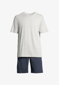 Selected, dunkelblau gestreift grau