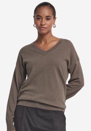 Maglione - rosa/tortora melange