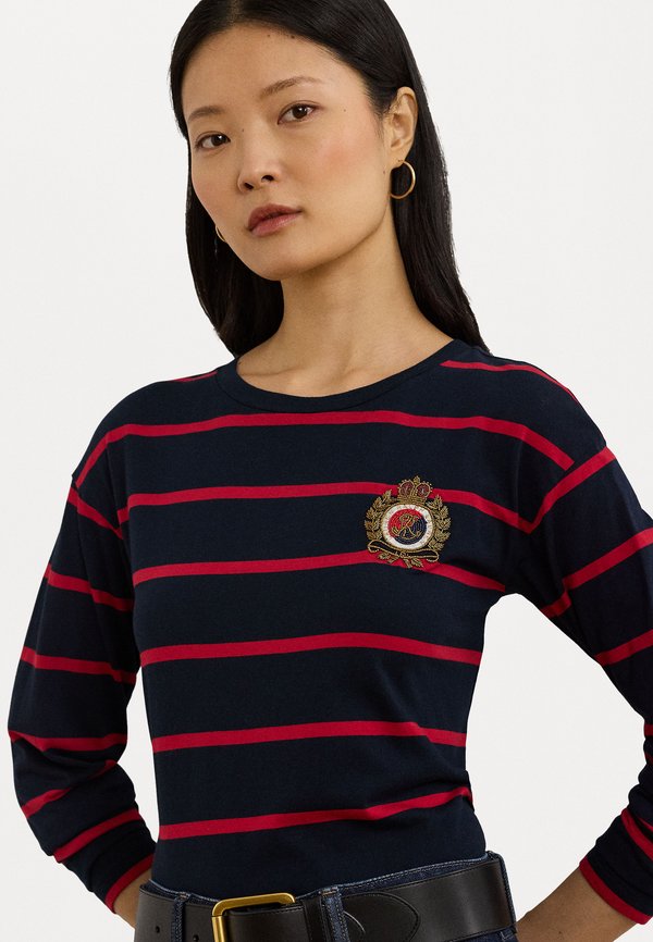 STRIPED JERSEY LONG SLEEVE TEE - Long sleeved top4
